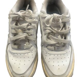 Stylish Kids White and Gold Sneakers